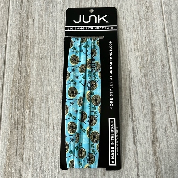 Junk Headbands Accessories - Junk Headband Big Bang Lite Headband Stay Wild floral blue yellow black washable